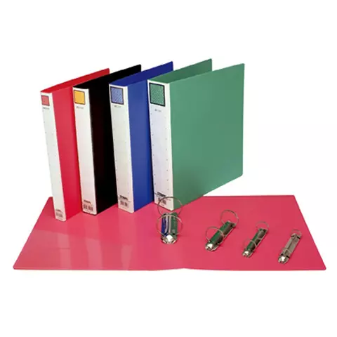 STRONG自強 PP505A 二孔圓型夾3/4吋-無耳(背寬2.5cm)(紅)