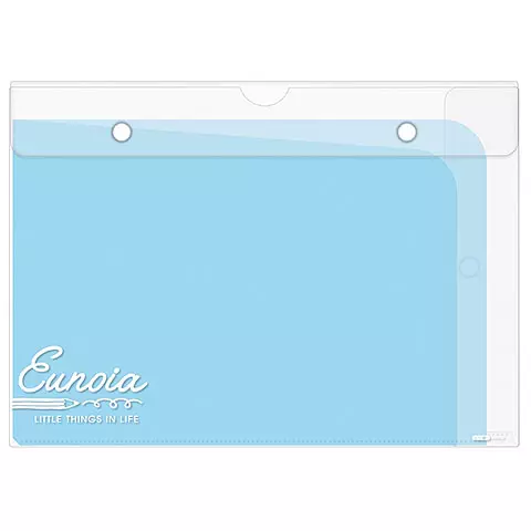 RB3110 直橫A4雙開夾層袋 藍