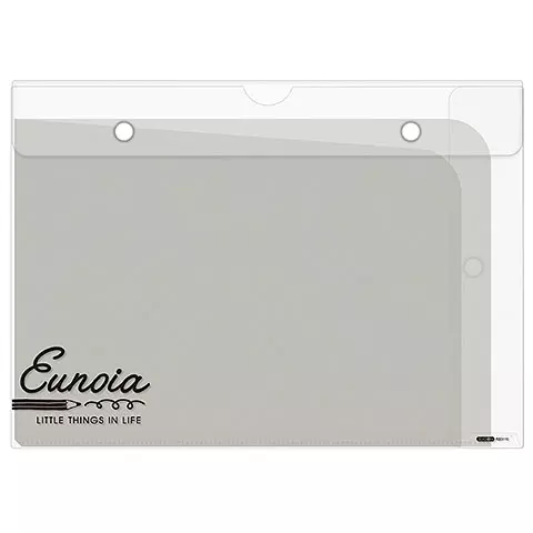 RB3110 直橫A4雙開夾層袋 灰