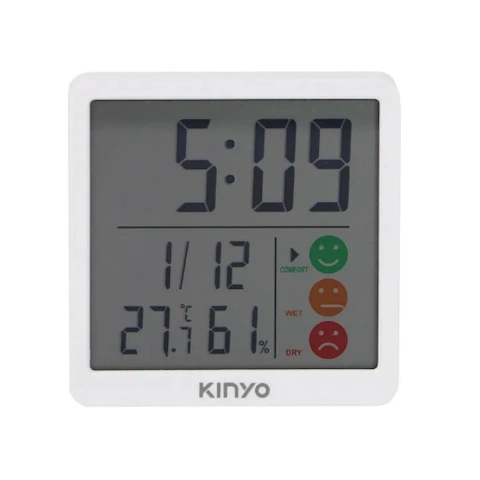 【KINYO】多合一時間溫濕度計 KYTC-19