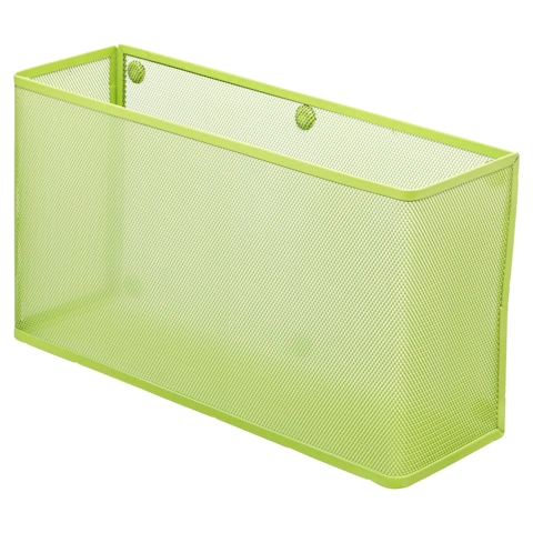 LIHIT A-7395-6 磁鐵收納袋 A4 橫向寬 黃綠