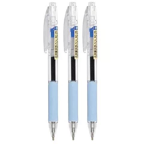 BC-25 大容量中性筆0.5 /3支入量販組  藍色