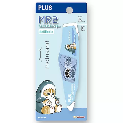 PLUS普樂士 52-790 WH-645SS-AS MR2修正帶-鯊魚貓(貓福珊迪)