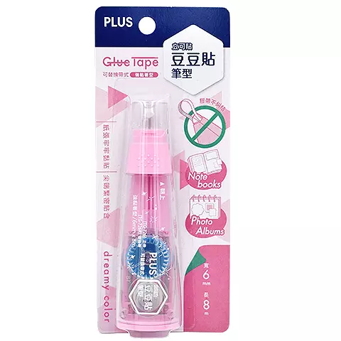 PLUS 54-772 / TG-726 6mm豆豆彩貼 粉PINK