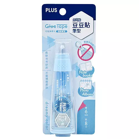 PLUS 54-774 / TG-726 6mm豆豆彩貼 藍BLUE