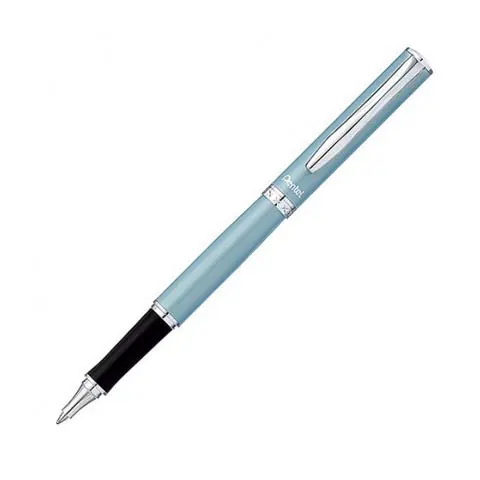Pentel飛龍 K611S-AT sterling 不鏽鋼鋼珠筆 天藍(無刻字)