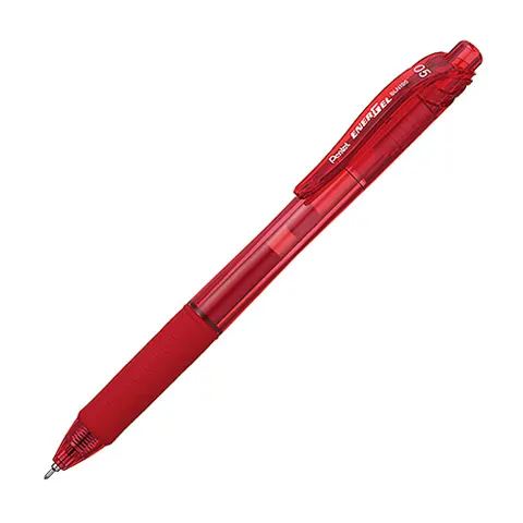 Pentel飛龍 BLN105 極速鋼珠筆0.5mm 紅(買一送一)送BLN105-0.5藍