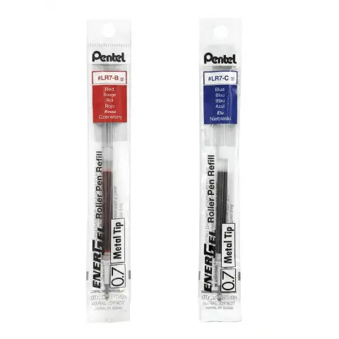 Pentel飛龍 LR7-C 極速鋼珠筆芯 0.7mm 藍(適用BL57.BL77.K600.K611.K620.K630.K497系列鋼珠筆)