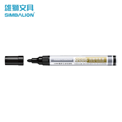 200B 雄獅奇異筆 黑-油性速乾粗字