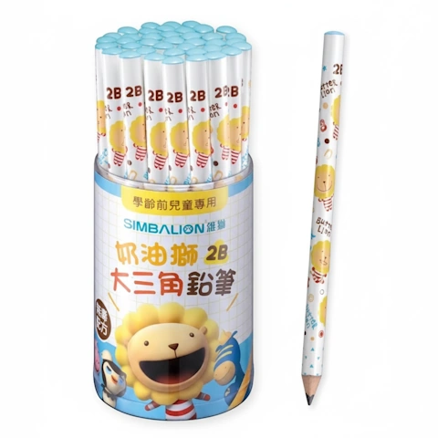 奶油師 學齡前尃用大三角鉛筆 2B