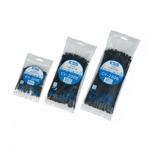 KSS CV-310B 310*4.8mm  黑色30cm紮線帶(100pcs/包)