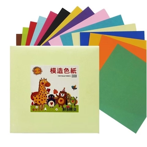 精美牌 幼教模造色紙12色 (1000張/包)