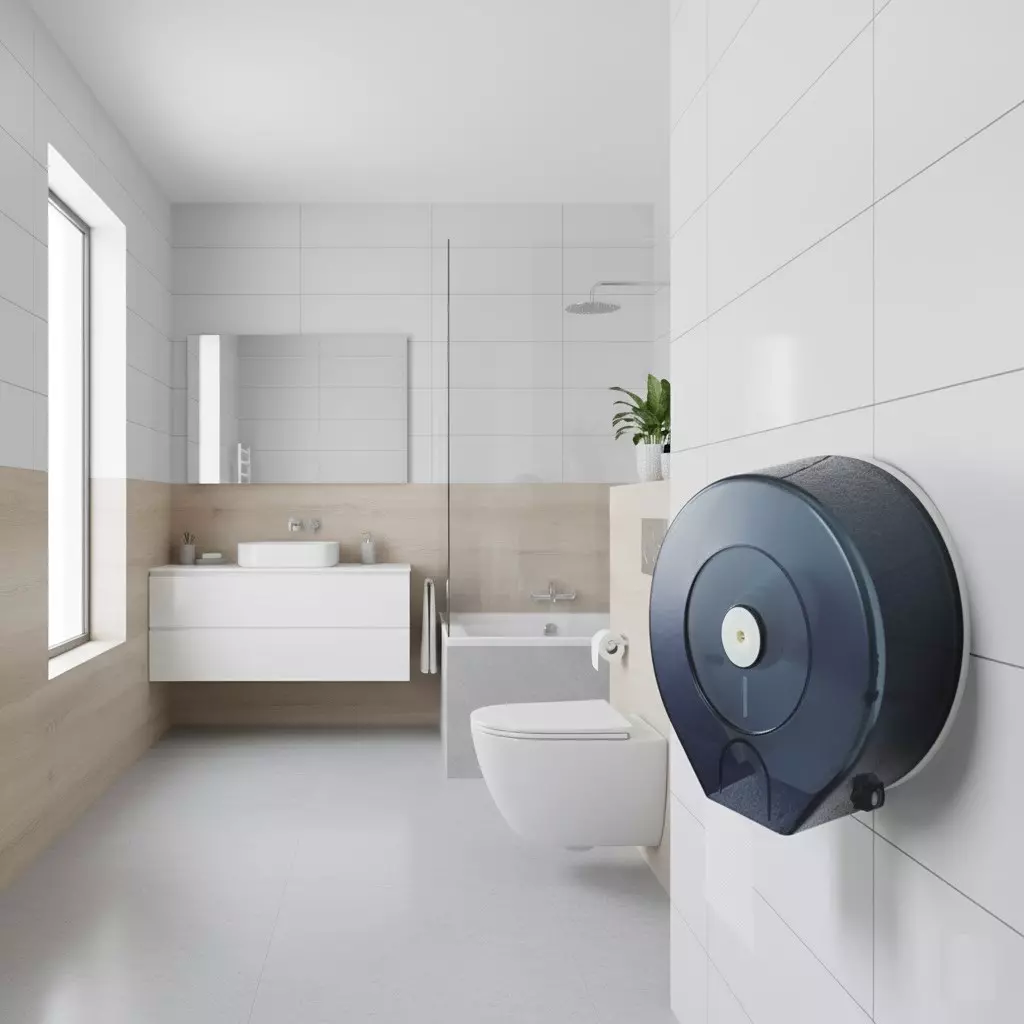 大捲筒衛生紙架 黑(適用五月花百吉百花等1kg大捲筒衛生紙)