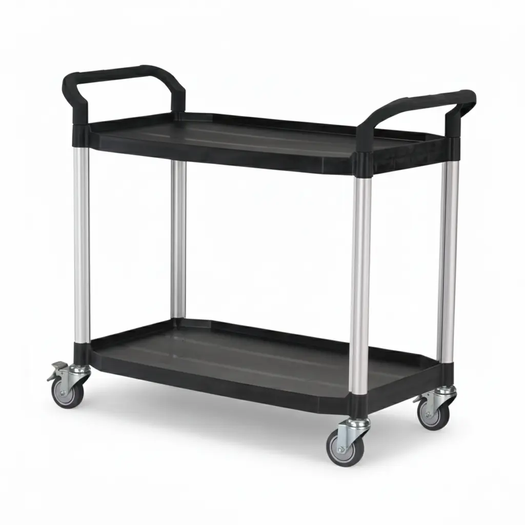 台灣製-HS-808LE 大型二層置物收納推車