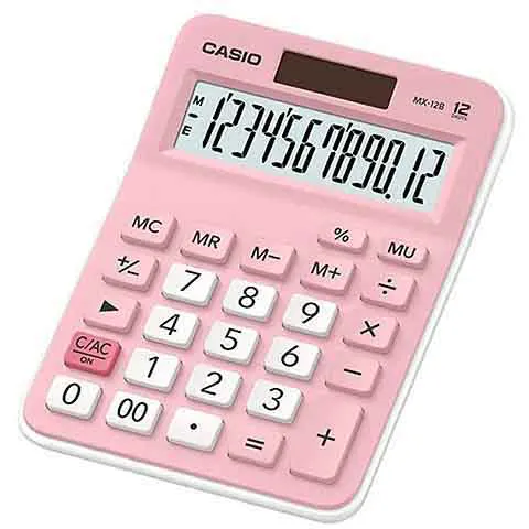 #CASIO卡西歐 MX-12B  粉色12位計算機 粉紅