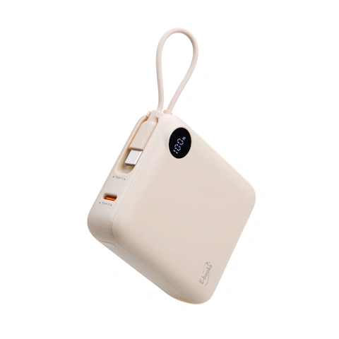 E-books 【台灣製造】B129 自帶Type C線數顯雙向二輸出快充行動電源