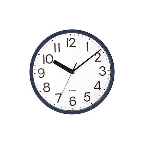 【KINYO】文青風簡約掛鐘10吋 KYCL-120