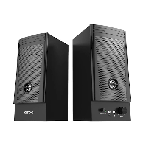 【KINYO】二件式木質音箱 KYPS2100