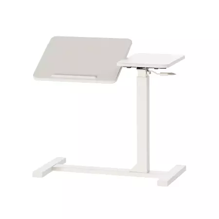 SHUTER樹德 PLD-4812氣壓升降邊桌 左.潔淨白(高度69-102公分)(需自行安裝)