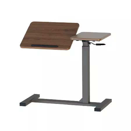 SHUTER樹德 PLD-4812氣壓升降邊桌 左.松露棕(高度69-102公分)(需自行安裝)